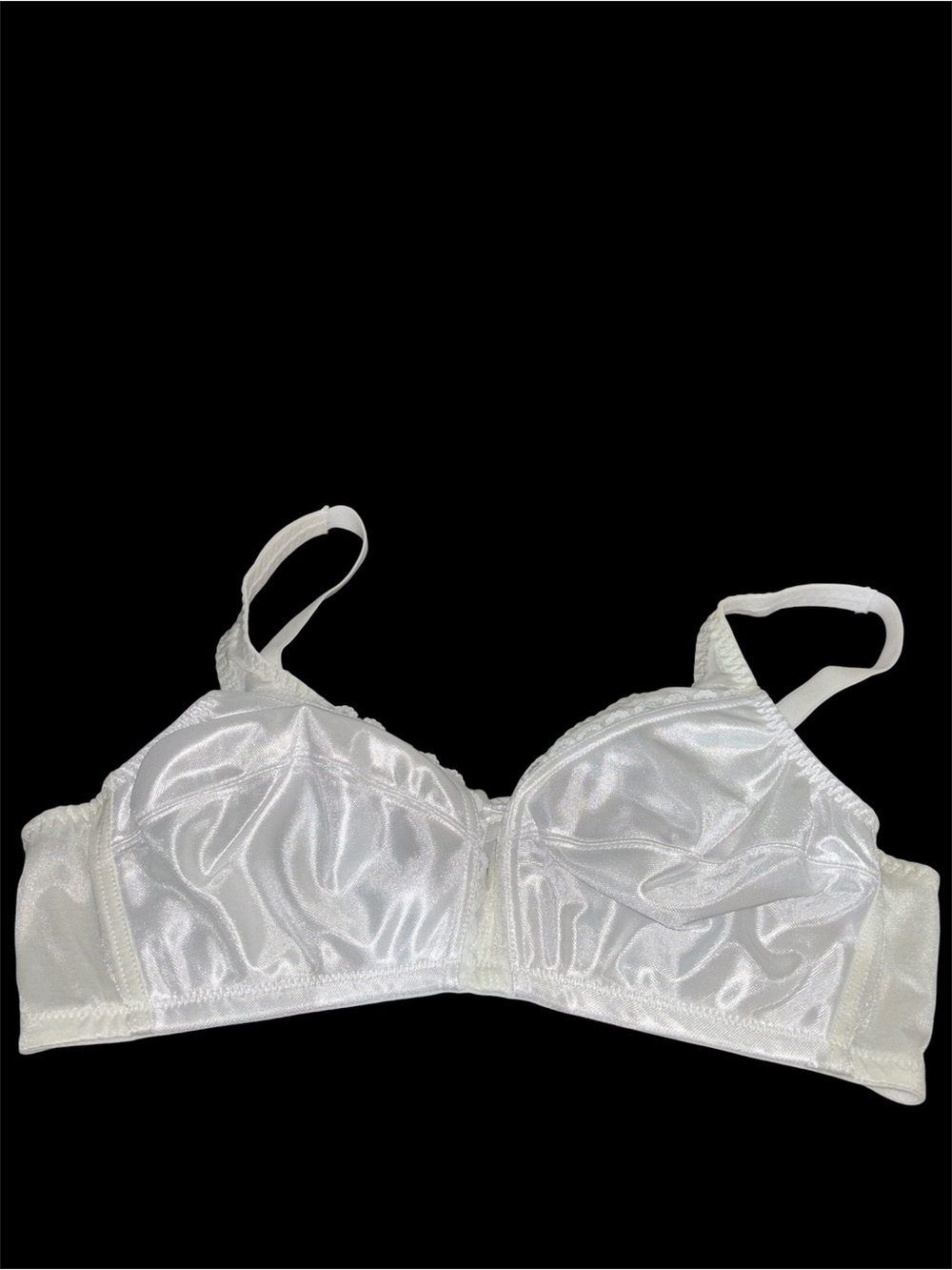 Classic White Satin Underwire Bra - Women Intimates